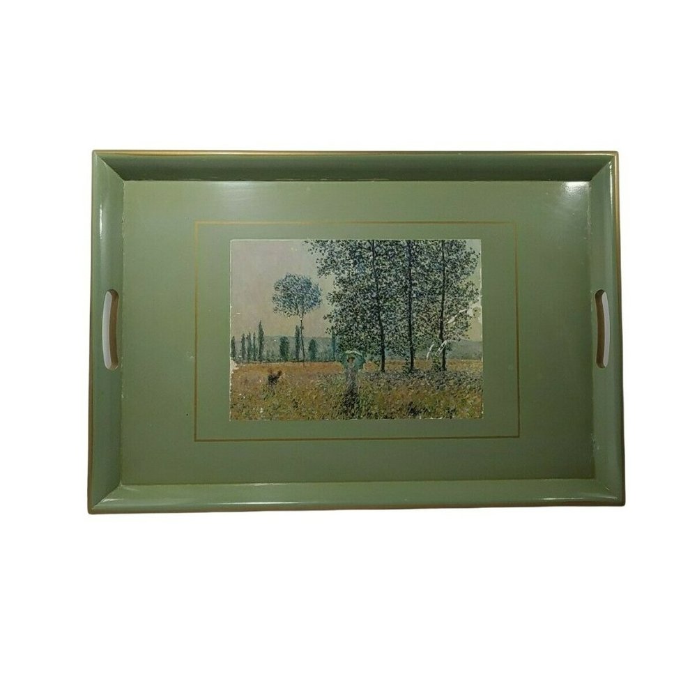 Habitat International Vtg Wooden Serving Tray England Hand Made 17" x11.25" 149f